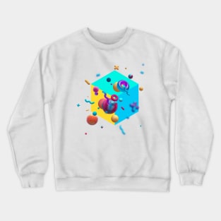3D Cubic Crewneck Sweatshirt